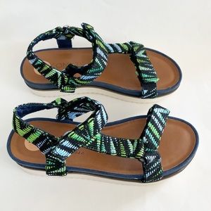 NWOT Coconuts by Matisse Women's Turquoise River Platform Sandals